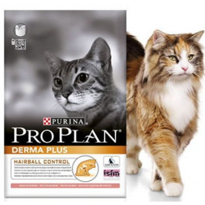 PRO PLAN "Derma Plus" с комплексом HAIRBALL CONTROL сухой 1,5 кг для кошек с чувствительной кожей Лосось PRO PLAN "Derma Plus" с комплексом HAIRBALL CONTROL сухой 1,5 кг для кошек с чувствительной кожей Лосось