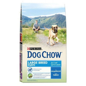 DOG CHOW "Puppy Large Breed" сухой 14 кг для щенков крупных пород до 2 лет Индейка DOG CHOW "Puppy Large Breed" сухой 14 кг для щенков крупных пород до 2 лет Индейка