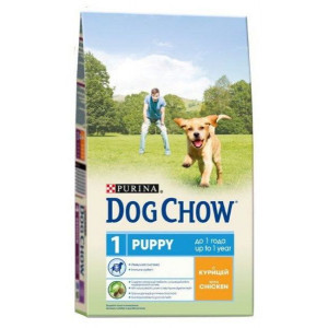 DOG CHOW "Puppy - Junior" сухой 14 кг для щенков до 1 года Курица