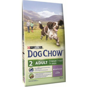 DOG CHOW "Adult" сухой 14 кг для собак от 1 года Ягненок
