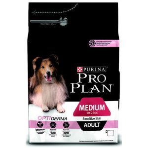 PRO PLAN "Adult Medium Sensitive Skin" с комплексом OPTIDERMA сухой 7 кг для собак средних пород Лосось