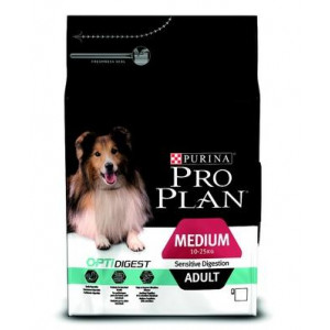 PRO PLAN "Adult Medium Sensitive Digestion" с комплексом OPTIDIGEST сухой 1,5 кг для собак cредних пород Ягненок