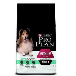 PRO PLAN "Adult Medium Sensitive Digestion" с комплексом OPTIDIGEST сухой 7 кг для собак cредних пород Ягненок