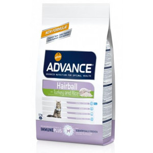 ADVANCE Cat Adult HAIRBALL сухой корм 400 г для взрослых кошек для выведения шерсти из ЖКТ