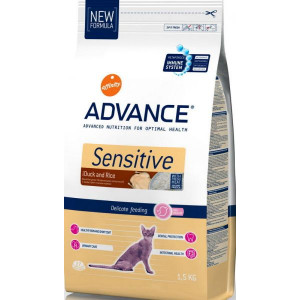 ADVANCE Cat Adult SENSITIV сухой корм 1,5 кг для особо чувствительных кошек ADVANCE Cat Adult SENSITIV сухой корм 1,5 кг для особо чувствительных кошек