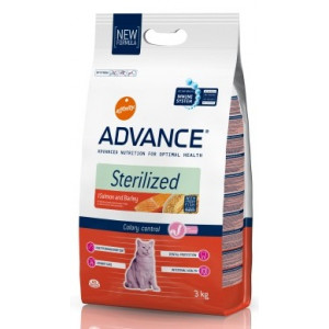 ADVANCE Cat STERILIZED Salmon 400 г для стерилизованных кошек и кастрированных котов лосось