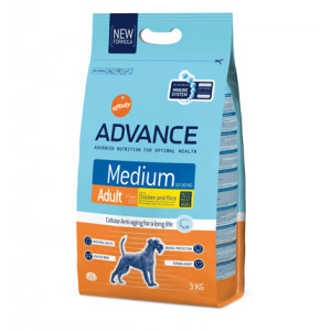 ADVANCE Dog Medium Adult сухой корм для собак средних пород 3кг ADVANCE Dog Medium Adult сухой корм для собак средних пород 3кг