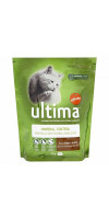 Ultima Hairball сухой корм для кошек индейка с рисом для выведения шерсти 6/350г