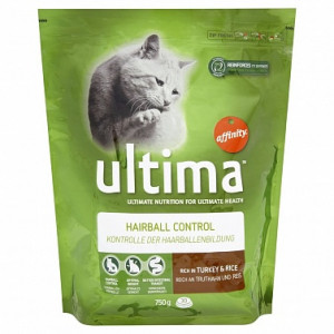 Ultima Hairball сухой корм для кошек индейка с рисом для выведения шерсти 6/350г Ultima Hairball сухой корм для кошек индейка с рисом для выведения шерсти 6/350г