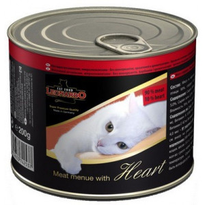 LEONARDO АКЦИЯ-20% консервы 200 г для кошек мясо с сердцем