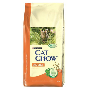 CAT CHOW "Adult" сухой 15 кг для Кошек Индейка Курица CAT CHOW "Adult" сухой 15 кг для Кошек Индейка Курица