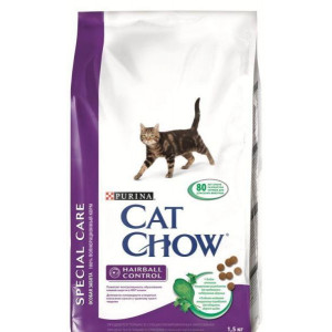 CAT CHOW "Special Care" сухой 1,5 кг для Кошек Контроль шерсти CAT CHOW "Special Care" сухой 1,5 кг для Кошек Контроль шерсти