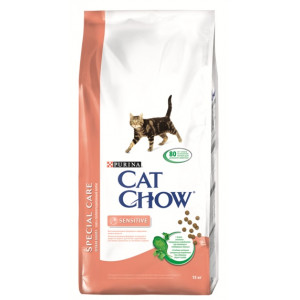 CAT CHOW "Special Care" сухой 15 кг Чувст.Пищеварение, чувствительная кожа