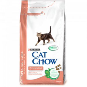 CAT CHOW "Special Care" сухой 400 гр для Кошек с чувствительным пищеварением