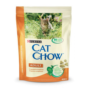 CAT CHOW "Adult" сухой 400 гр для Кошек Индейка Курица CAT CHOW "Adult" сухой 400 гр для Кошек Индейка Курица