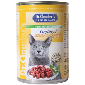 Dr.Clauder`s консервы 415 гр. для кошек Курица кусочки в соусе