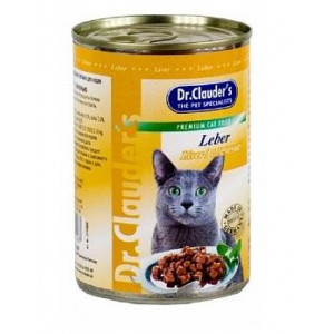 Dr.Clauder`s консервы 415 гр. для кошек Печень кусочки в соусе