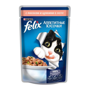 FELIX консервы Лосось с цукини аппетитные кусочки в желе FELIX консервы Лосось с цукини аппетитные кусочки в желе
