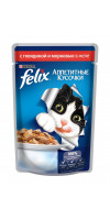 FELIX консервы Говядина с морковью аппетитные кусочки в желе