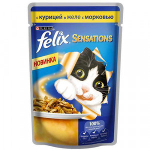 FELIX Sensations консервы Курица, Морковь FELIX Sensations консервы Курица, Морковь
