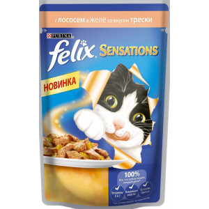 FELIX Sensations консервы Лосось, Треска FELIX Sensations консервы Лосось, Треска