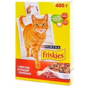 FRISKIES "Adult" сухой корм 400 гр Мясо, Курица, Печень FRISKIES "Adult" сухой корм 400 гр Мясо, Курица, Печень