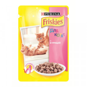 FRISKIES "Junior" консервы для котят Курица кусочки в подливке 