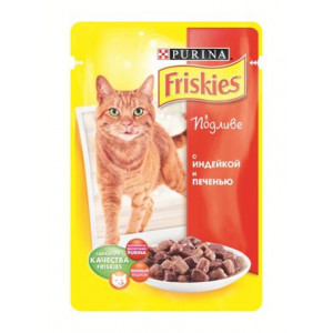 FRISKIES "Adult" консервы Индейка с Печенью в подливе