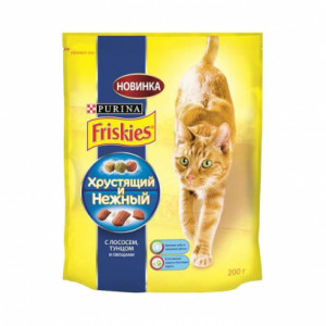 FRISKIES Хрустящий и Нежный сухой корм Лосось, Тунец, Овощи