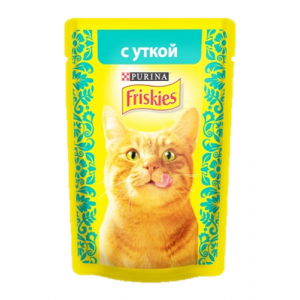 FRISKIES "Adult" консервы Утка кусочки в подливе