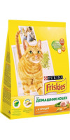 FRISKIES "Indoor" сухой 1,5 кг для кошек Курица, Садовая зелень