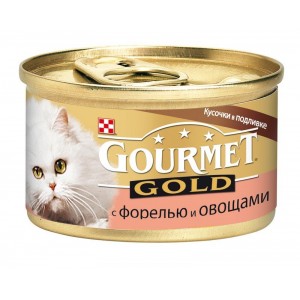 GOURMET GOLD консервы Форель, Овощи кусочки в подливке