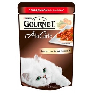GOURMET A la Carte консервы Говядина с Морковью, Томатом и Цукини а-ля Жардинье Пауч