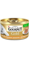 GOURMET GOLD консервы террин с Уткой, Морковью и Шпинатом по-французски кусочки в паштете