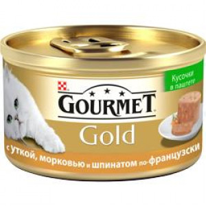 GOURMET GOLD консервы террин с Уткой, Морковью и Шпинатом по-французски кусочки в паштете GOURMET GOLD консервы террин с Уткой, Морковью и Шпинатом по-французски кусочки в паштете