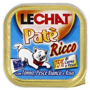 LECHAT консервы для кошек 100 гр. Океаническая рыба, Тунец, Рис паштет LECHAT консервы для кошек 100 гр. Океаническая рыба, Тунец, Рис паштет