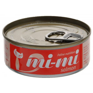 MI-MI Консервы для кошек и котят с лососем 80г