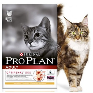 PRO PLAN "Adult" с комплексом OPTIRENAL сухой 10 кг для кошек Курица