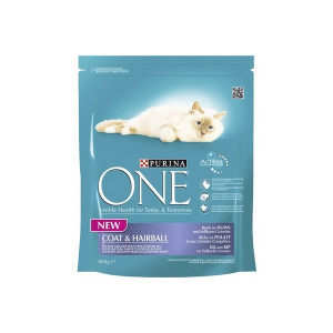 PURINA ONE "Coat&Hairball" сухой 200 гр для Кошек вывод шерсти Курица, Злаки PURINA ONE "Coat&Hairball" сухой 200 гр для Кошек вывод шерсти Курица, Злаки