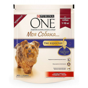 PURINA ONE "Моя Собака... Уже взрослая" сухой 600 гр для Собак Говядина PURINA ONE "Моя Собака... Уже взрослая" сухой 600 гр для Собак Говядина