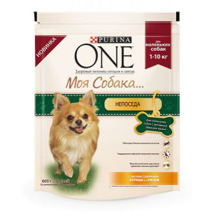 PURINA ONE "Моя Собака... Непоседа" сухой 600 гр для Собак Курица PURINA ONE "Моя Собака... Непоседа" сухой 600 гр для Собак Курица