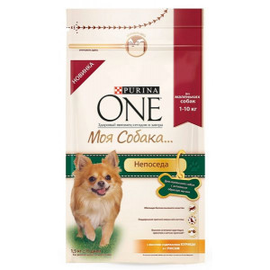 PURINA ONE "Моя Собака... Непоседа" сухой 1,5 кг для Собак Курица ПРОМО