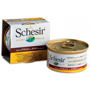 Schesir консервы 85 г для кошек Цыпленок с рисом Schesir консервы 85 г для кошек Цыпленок с рисом