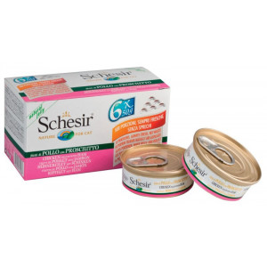 Schesir консервы 50 г для кошек Филе цыпленка+ветчина 6 шт. Schesir консервы 50 г для кошек Филе цыпленка+ветчина 6 шт.