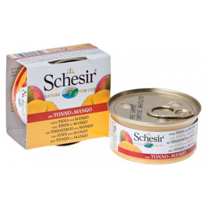 Schesir консервы 75 г для кошек Тунец/Манго/Рис