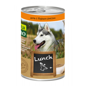 VITA PRO LUNCH Консервы д/собак от 1г Дичь, бурый рис 400г ж/б /6/ 