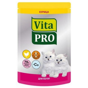VITA PRO Корм влажный д/котят до 1 г Курица 100г VITA PRO Корм влажный д/котят до 1 г Курица 100г