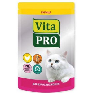 VITA PRO Корм влажный д/кошек от 1 г Курица 100г VITA PRO Корм влажный д/кошек от 1 г Курица 100г