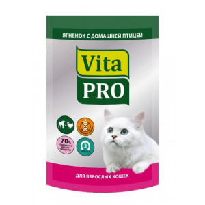 VITA PRO Корм влажный д/кошек от 1г Ягненок, Домашняя птица 100г VITA PRO Корм влажный д/кошек от 1г Ягненок, Домашняя птица 100г